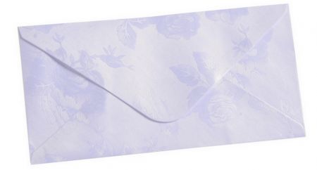 Obálka DL 220mm x 112mm metalická bílá