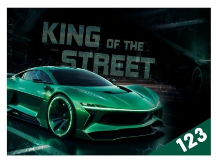 II. jakost Desky na číslice King of Street