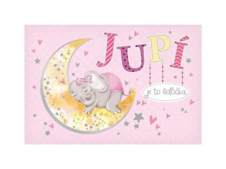 Přání k narození miminka CN-711 W