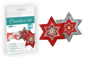 Kreativní set hvězda 2ks,PVC krabička
