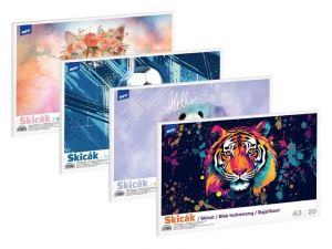 MFP Skicák A3 20 listů 4 druhy