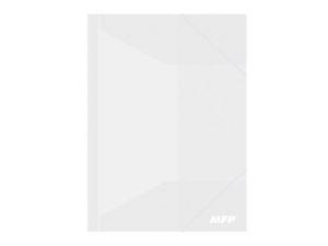 Složka M A4 čirá 3 klop. s gumou PP