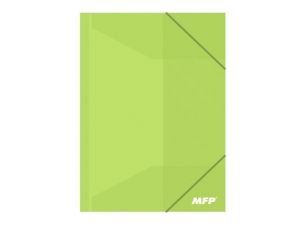Složka M A4 zelená 3 klopy s gumou PP
