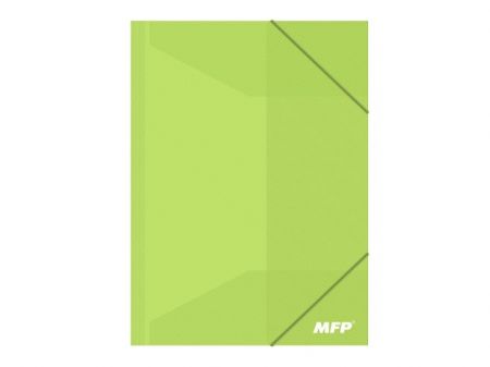 Složka M A4 zelená 3 klopy s gumou PP
