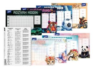 Rozvrh hodin A5, různé motivy