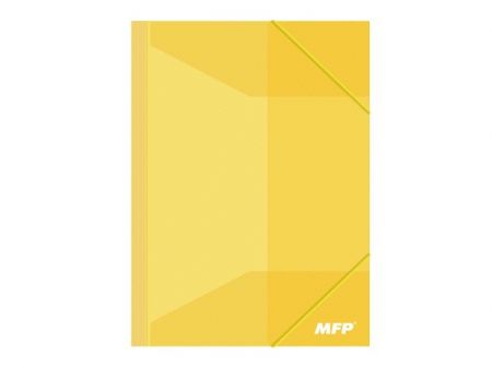Složka M A4 žlutá 3 klopy s gumou PP
