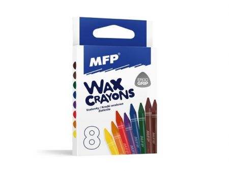 Voskovky 8 barev trojhranné