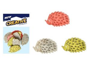 Dekorace ježek 12ks 4cm mix