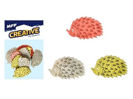 Dekorace ježek 12ks 4cm mix