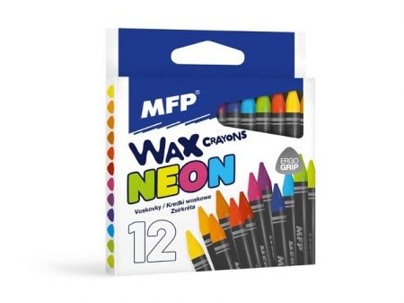 Voskovky MFP Fluo 12ks - trojhranné