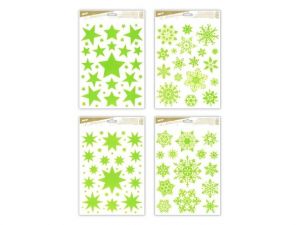 Okenní folie vánoce svítící 20x30cm