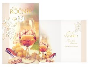 Přání k narozeninám otočné s textem M11-477 W