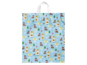 Igelitová Mikulášská taška XL vzor20 39x46x8 (s uchem)