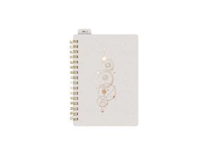 Blok se spirálou/gumkou A6 linka 80l/80g krémový