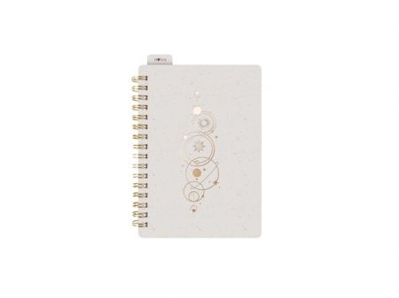 Blok se spirálou/gumkou A6 linka 80l/80g krémový