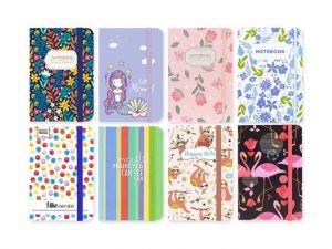 Blok s gumkou A6 80 listů mix č.5 linka