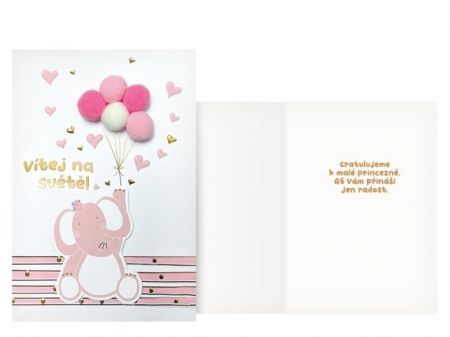 Přání k narození miminka CN-888