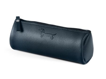 Penál etue válcová Sausage Dog black 7x20cm