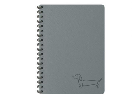 Blok se spirálou dark gray 11x15cm