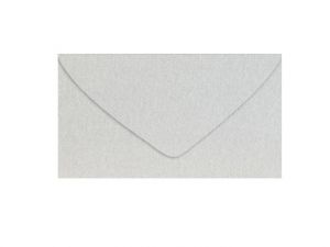 Dopisní obálka metallic 120g C6 114x162mm - stříbrná