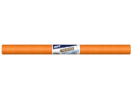 Krepový papír 50x200cm neon oranžový