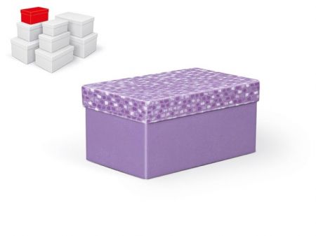 Krabice dárková 18x11x9cm - fialová