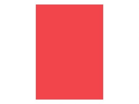 Barevný papír pro výtvarné účely A3/100listů/80g , červený, EKO