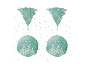 Ubrousek P 33x33 vánoční MES101048