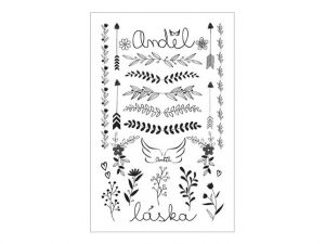 Tetovací obtisky 16014 8,5 x 13 cm, láska/anděl