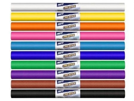 Krepový papír role 50x200cm mix barev 10ks základní