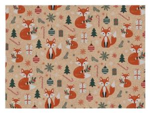 Balící papír vánoční KRAFT V298 100x70