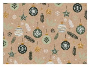 Balící papír vánoční KRAFT V296 100x70