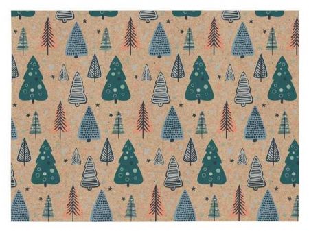 Balící papír vánoční KRAFT V300 100x70