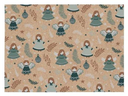 Balící papír vánoční KRAFT V295 100x70