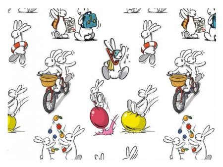 Balící papír Bob a Bobek 001 100x70 LUX