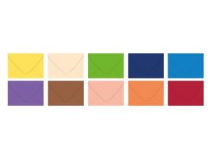 Dopisní obálka barevná 120g C6 114x162mm - mix barev