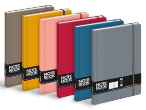 Blok s gumkou A5 linka, 100 listů, mix2