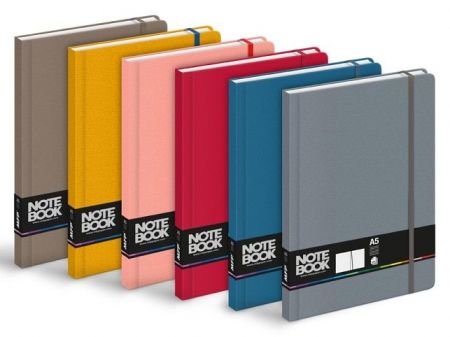 Blok s gumkou A5 linka, 100 listů, mix2