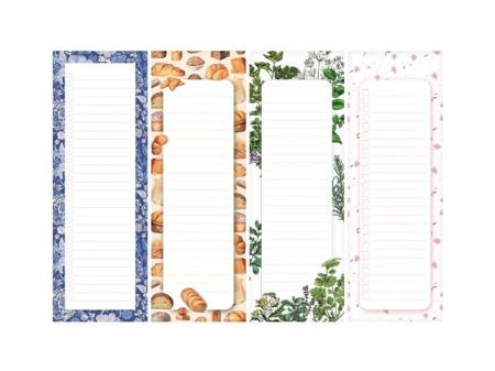 Bloček magnetický 8x24cm, 80 listů, mix 2