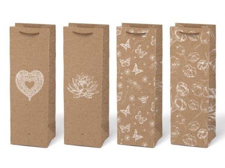 Taška MFP dárková T12 KRAFT mix č.77 125x365x90