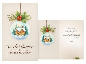 Přání Vánoční malé V23-181 Z