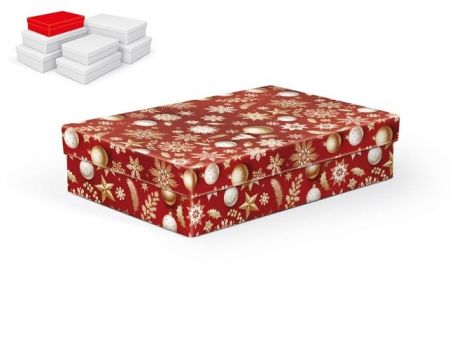 Krabice dárková vánoční A-V012-B 26x17x6cm