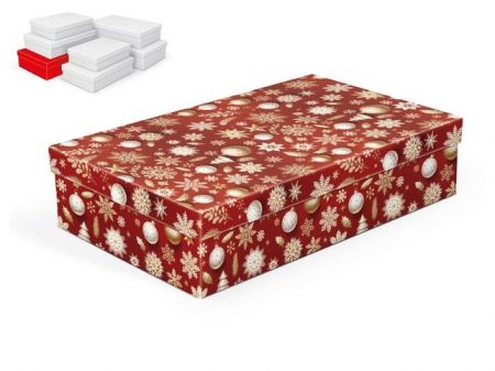 Krabice dárková vánoční A-V012-F 34x22x8cm