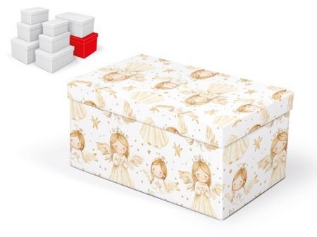 Krabice dárková vánoční B-V011-H 30x19x15cm