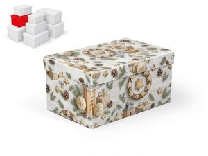Krabice dárková vánoční B-V012-D 22x14x11cm