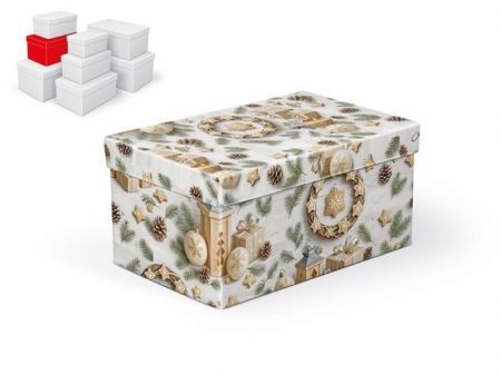 Krabice dárková vánoční B-V012-D 22x14x11cm