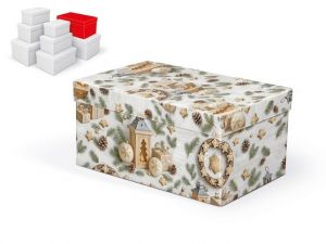 Krabice dárková vánoční B-V012-F 26x17x13cm