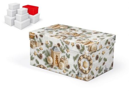 Krabice dárková vánoční B-V012-F 26x17x13cm