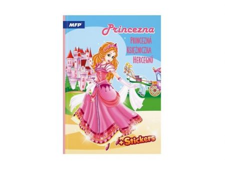 Omalovánky se samolepkami Princezna 210x295mm/32s