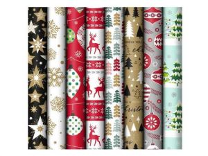 Balicí papír vánoční role 500x70 mix č. 13